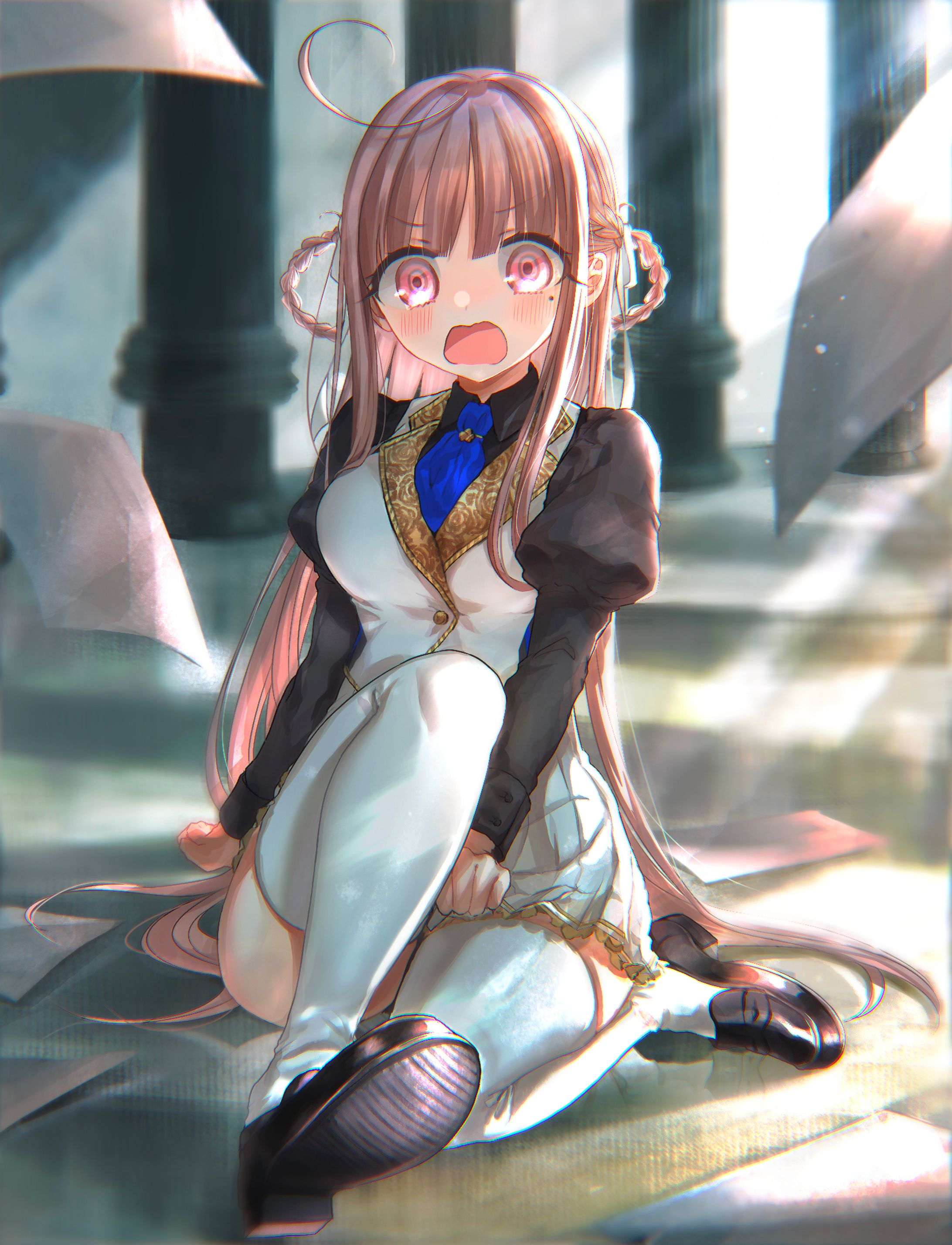 廊下でのハプニング-1