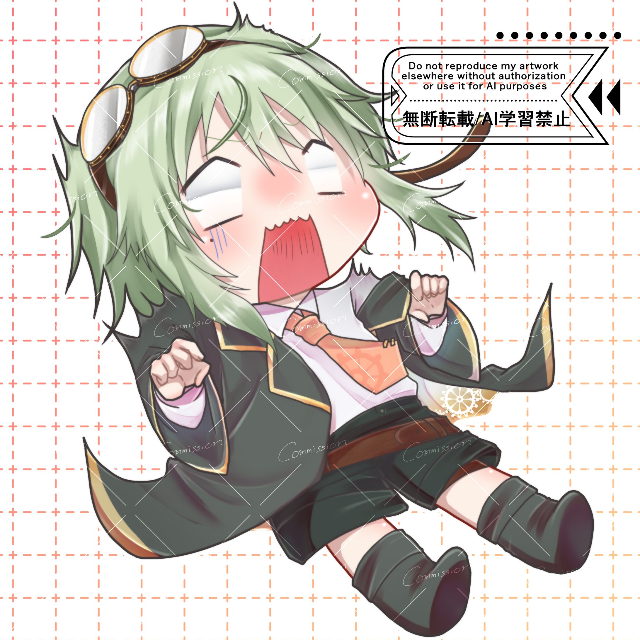 VTuber　如月ふみ様　SDイラスト-1