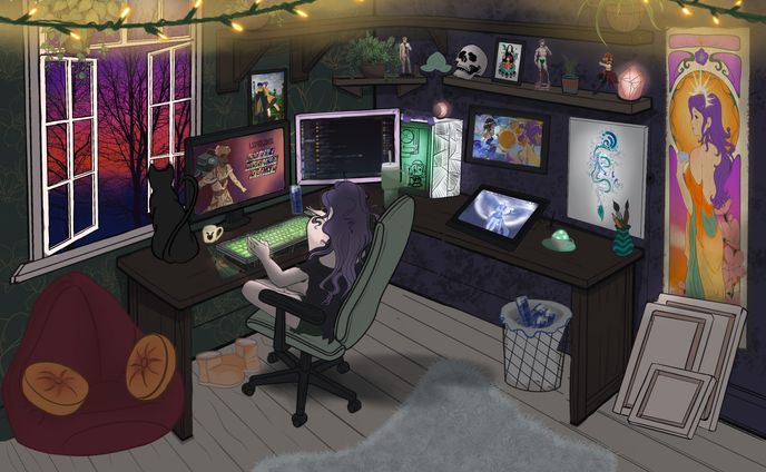Peaches Desk