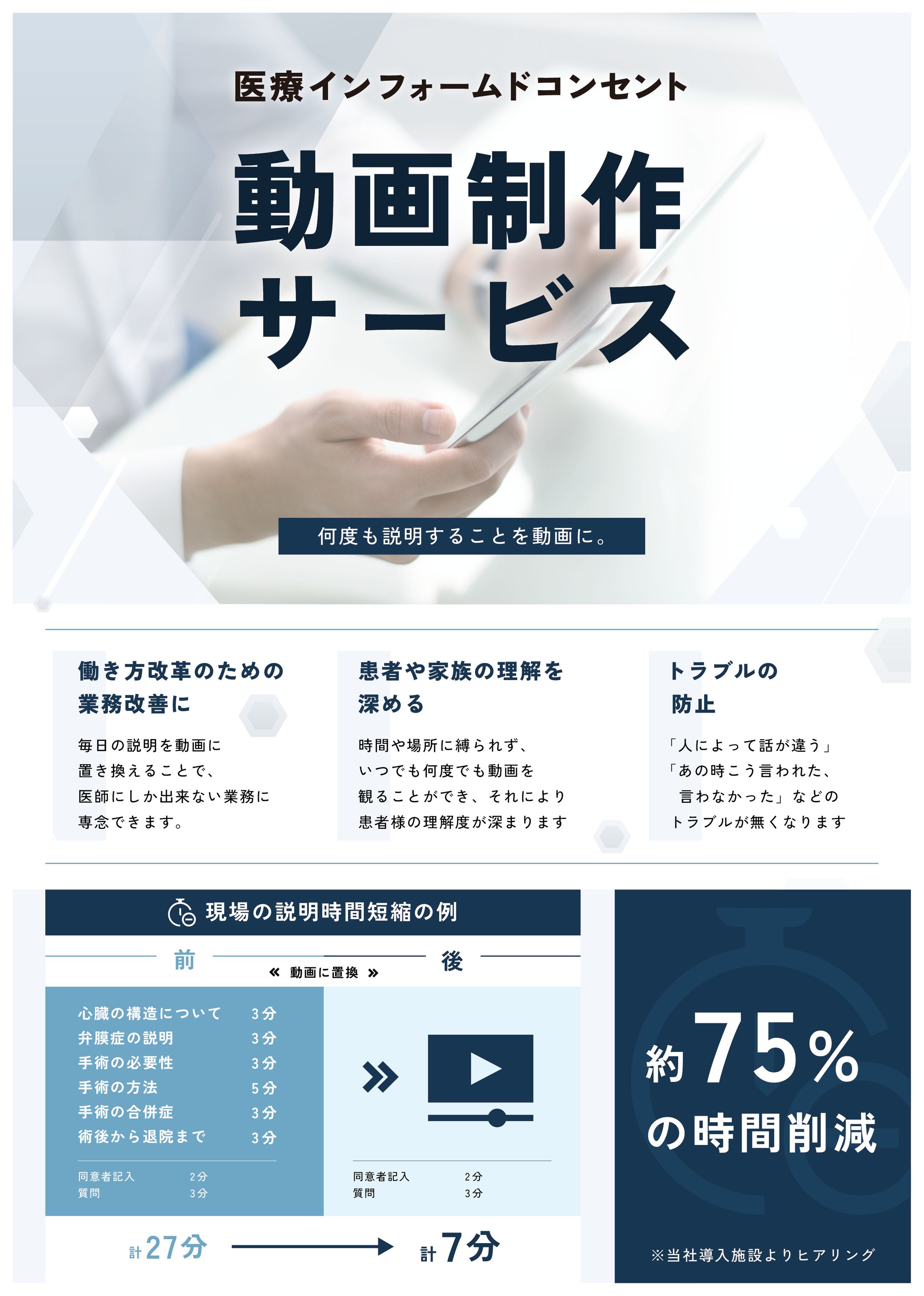 医療代理店  / チラシ制作-1