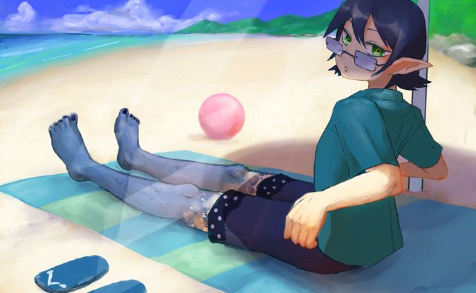 夏　キャラクターイラスト