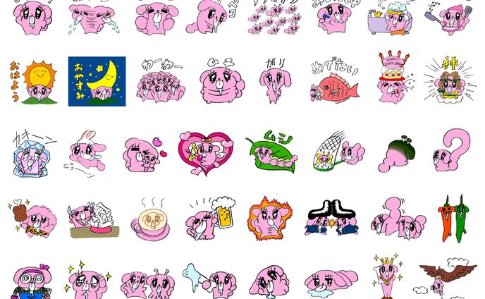 LINEスタンプ「ばか犬がいっぱい」