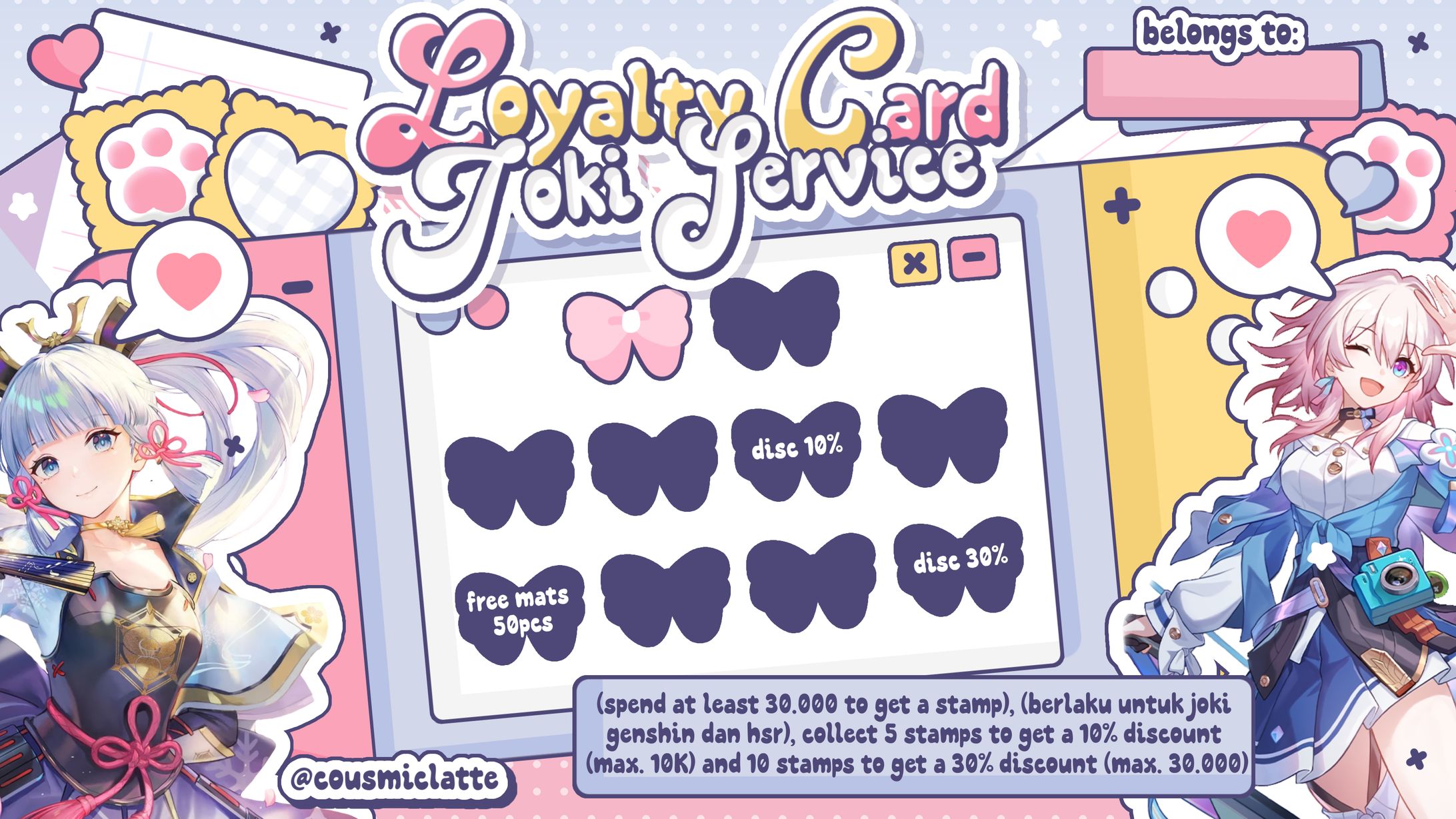 loyalty card & pricelist-1