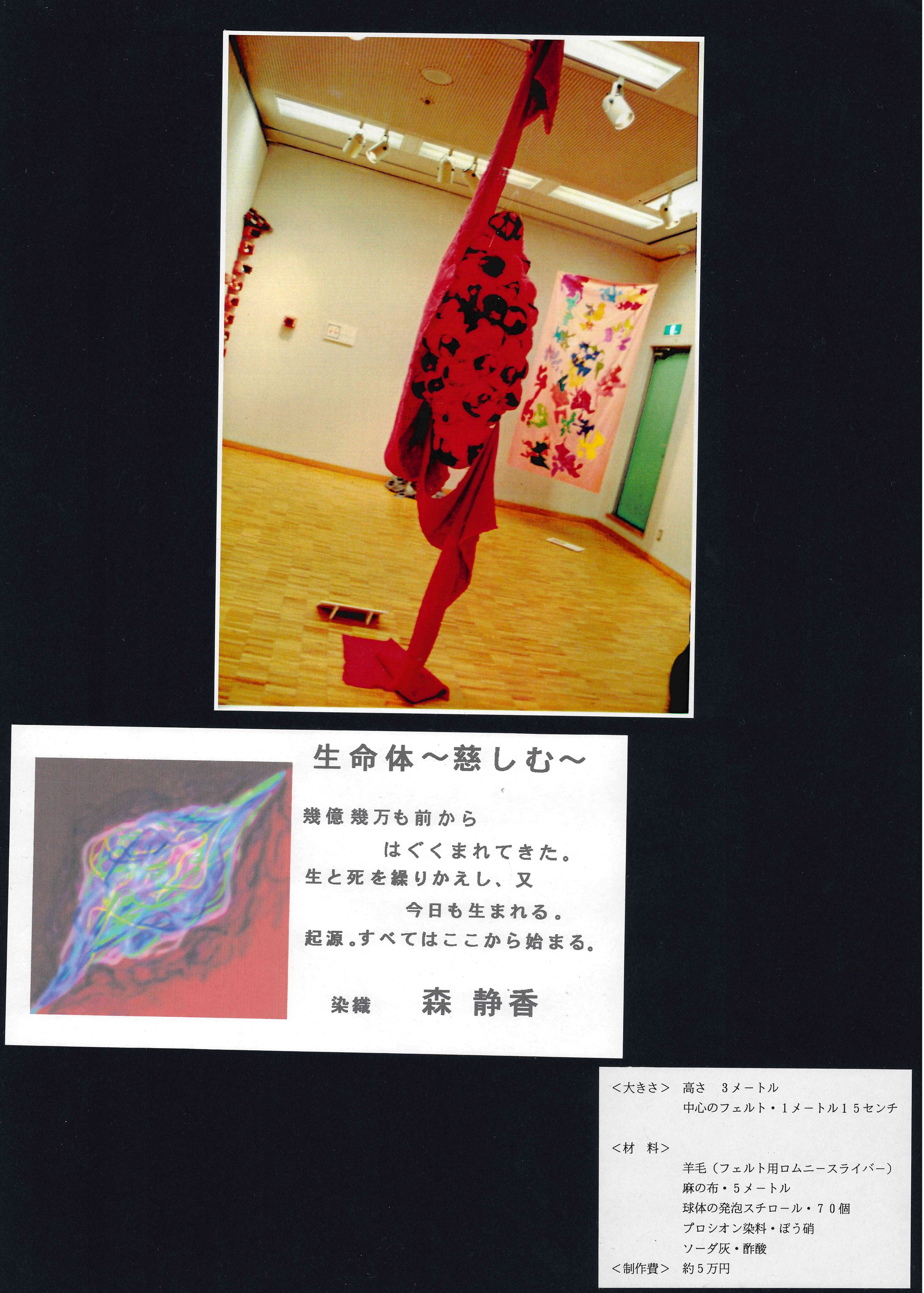 テキスタイル立体造形（約3メートル）-1