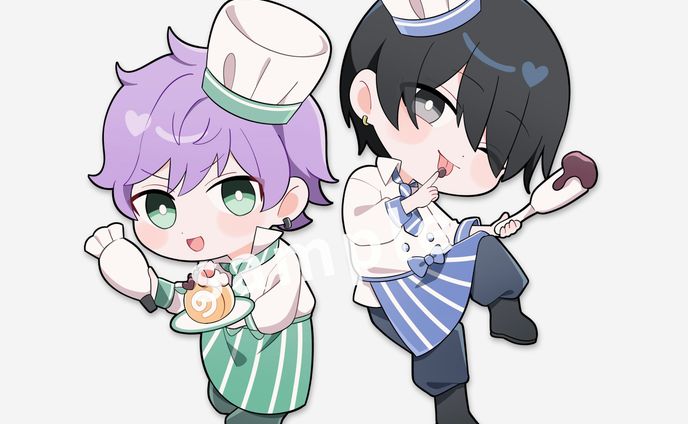 けったろ様 バレンタイングッズ用イラスト