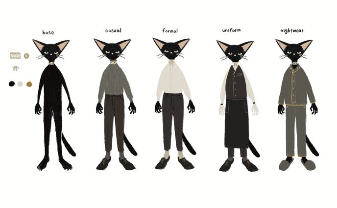 猫のオリジナルキャラクター