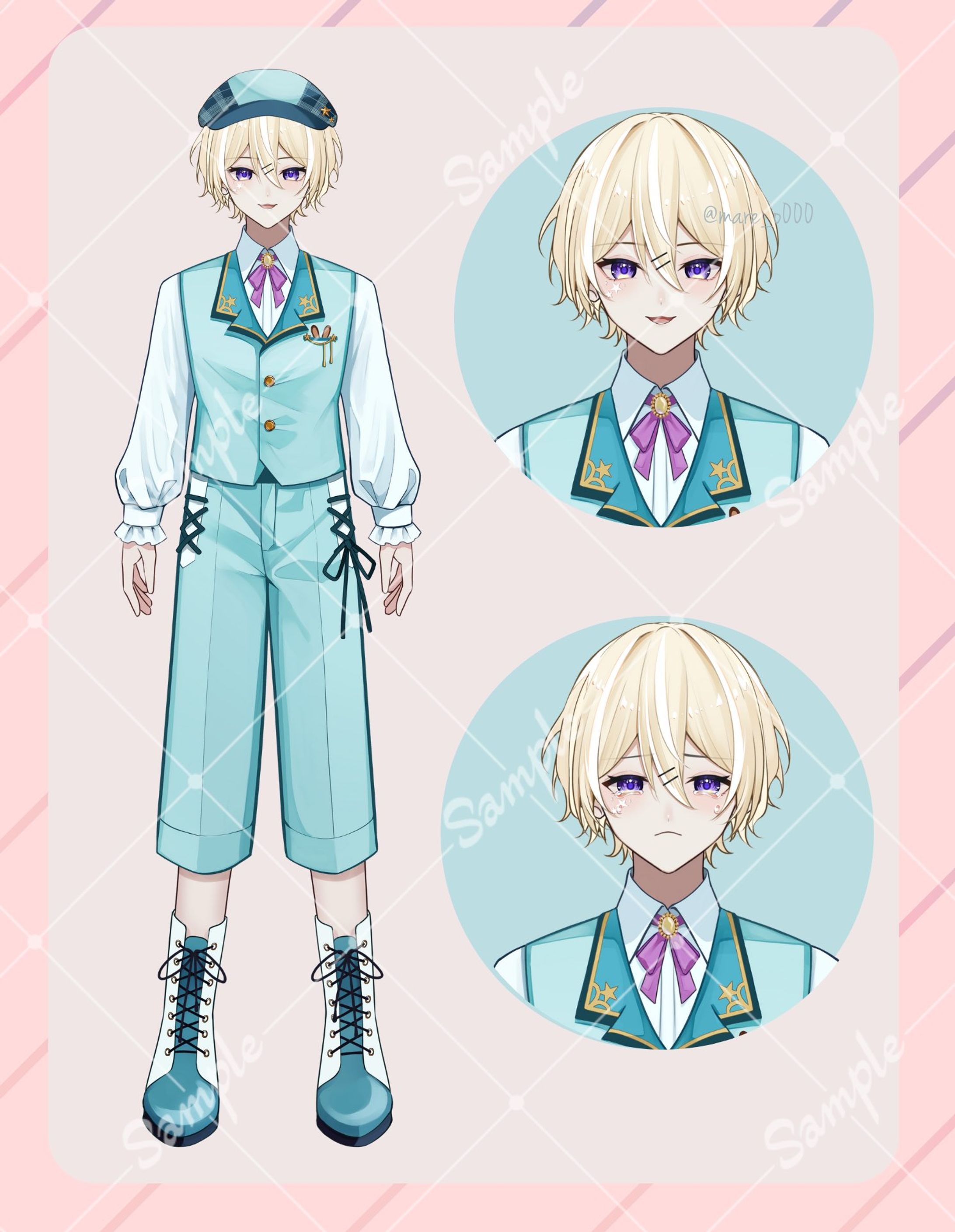 Commission : 白星 むく様 Character Design-1