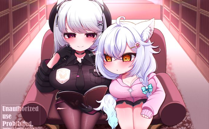 【4周年記念イラスト】朱羽美寧様￤神沼さあや様