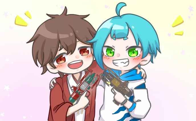 空狐とのサムネイラスト