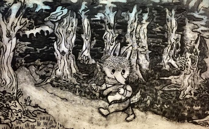 illustrator、版画