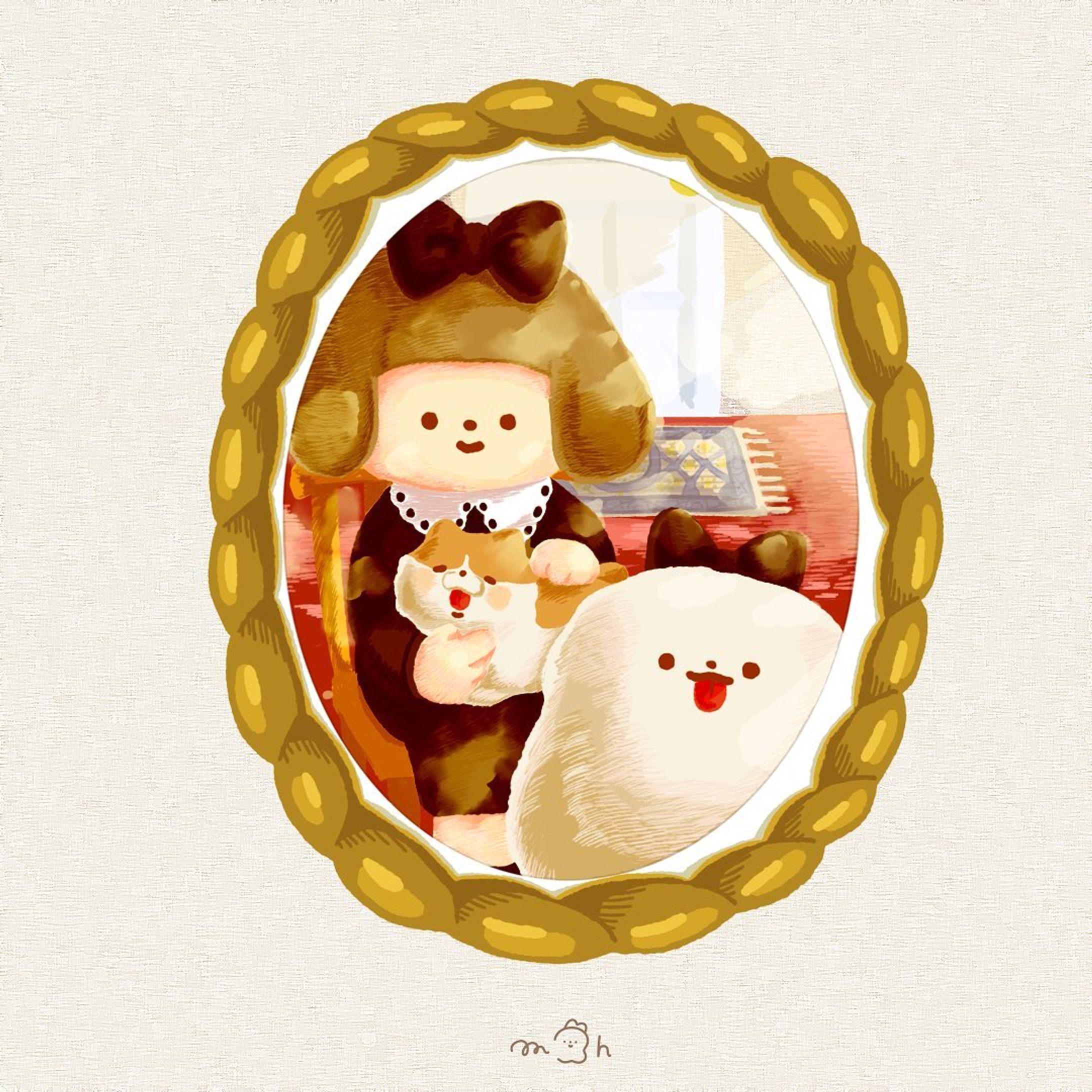 肖像画🎨
#illustration #drawing  #イラスト #ほのぼの #illust  #イラストレーション　#イラストレーター　#イラスト　#お絵描き #いらすと　#いらすとぐらむ　#イラストグラム　#アート　#かわいいイラスト　#絵画　#絵　#デザイン　#ゆるいイラスト　#お絵描き　#designs　 #illustration_daily  #instaart 　#illustrations #いぬ  #일러스트-1