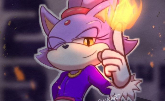 ふふっ、燃えたろ？
.
.
.
.
.
#sonic #sonicthehedgehog #sonicfanart #blazethecat #猫の日 #ソニック #ソニかつ