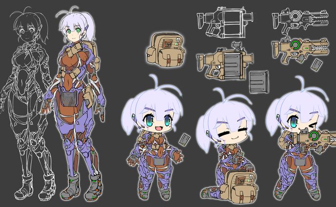 キャラクターデザイン、美少女ゲーム