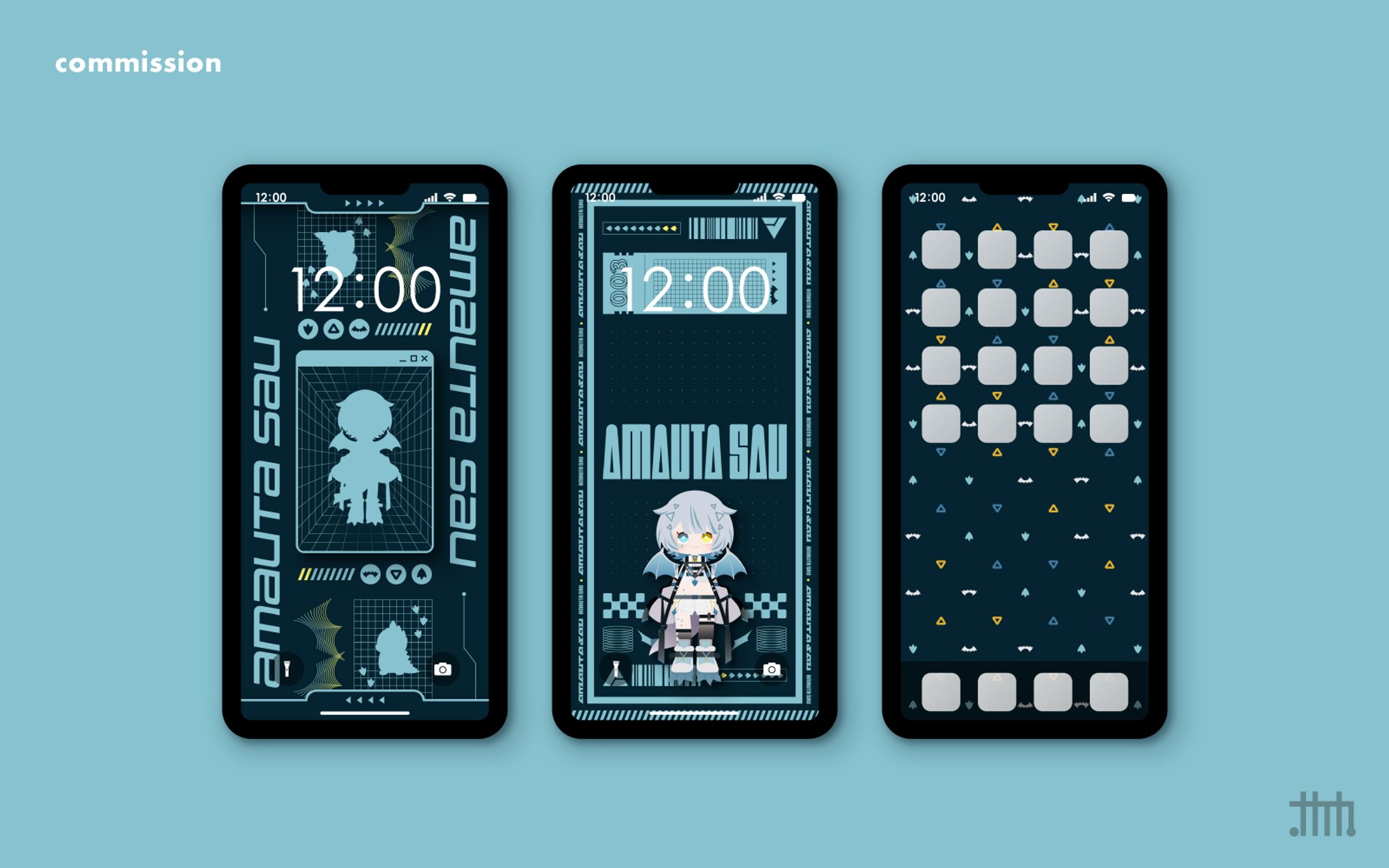 【skeb】ƒosfor様 スマホ壁紙-1