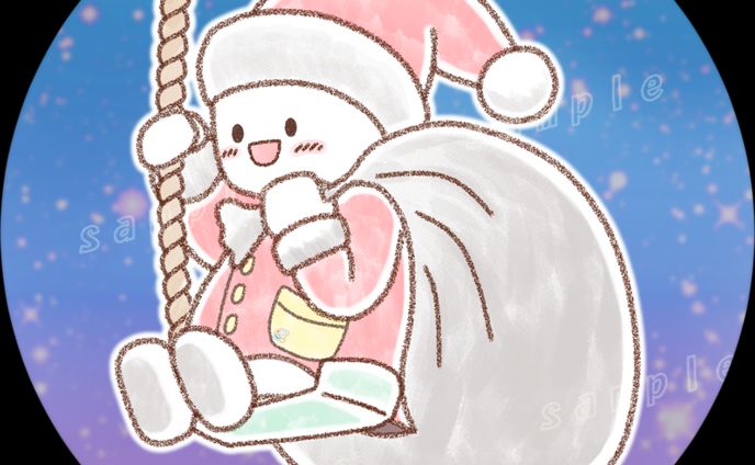 キャラ04（かわいいサンタ）