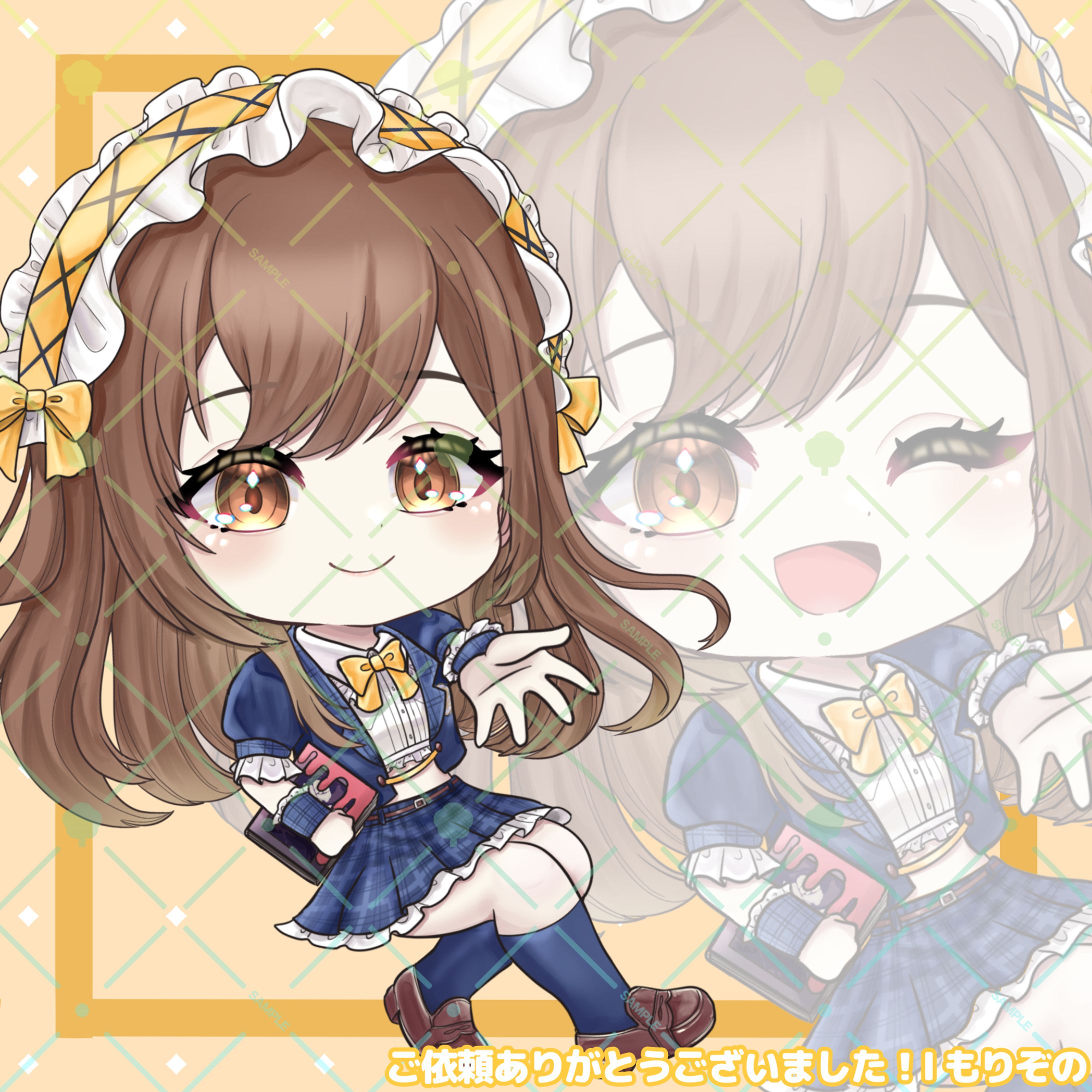 ご依頼】花本らん様ミニキャライラスト