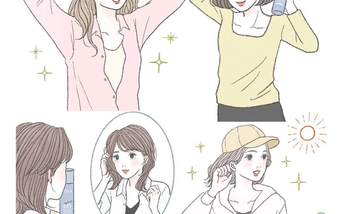 Dianeパーフェクトビューティードライシャンプー挿絵イラスト