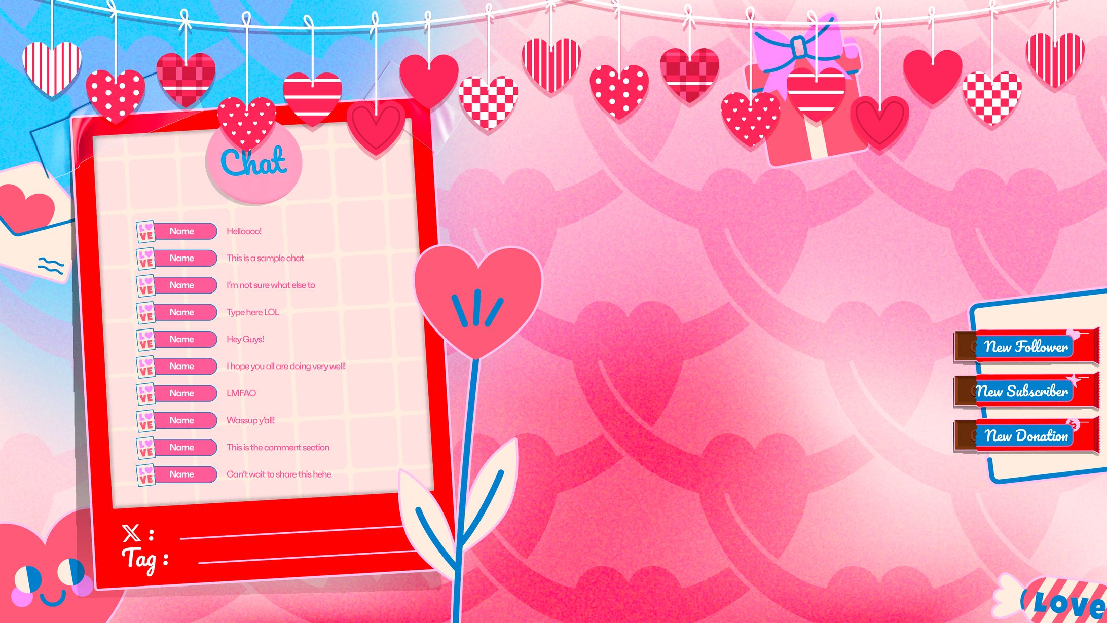 Valentine 'Just Chatting' Screen-1