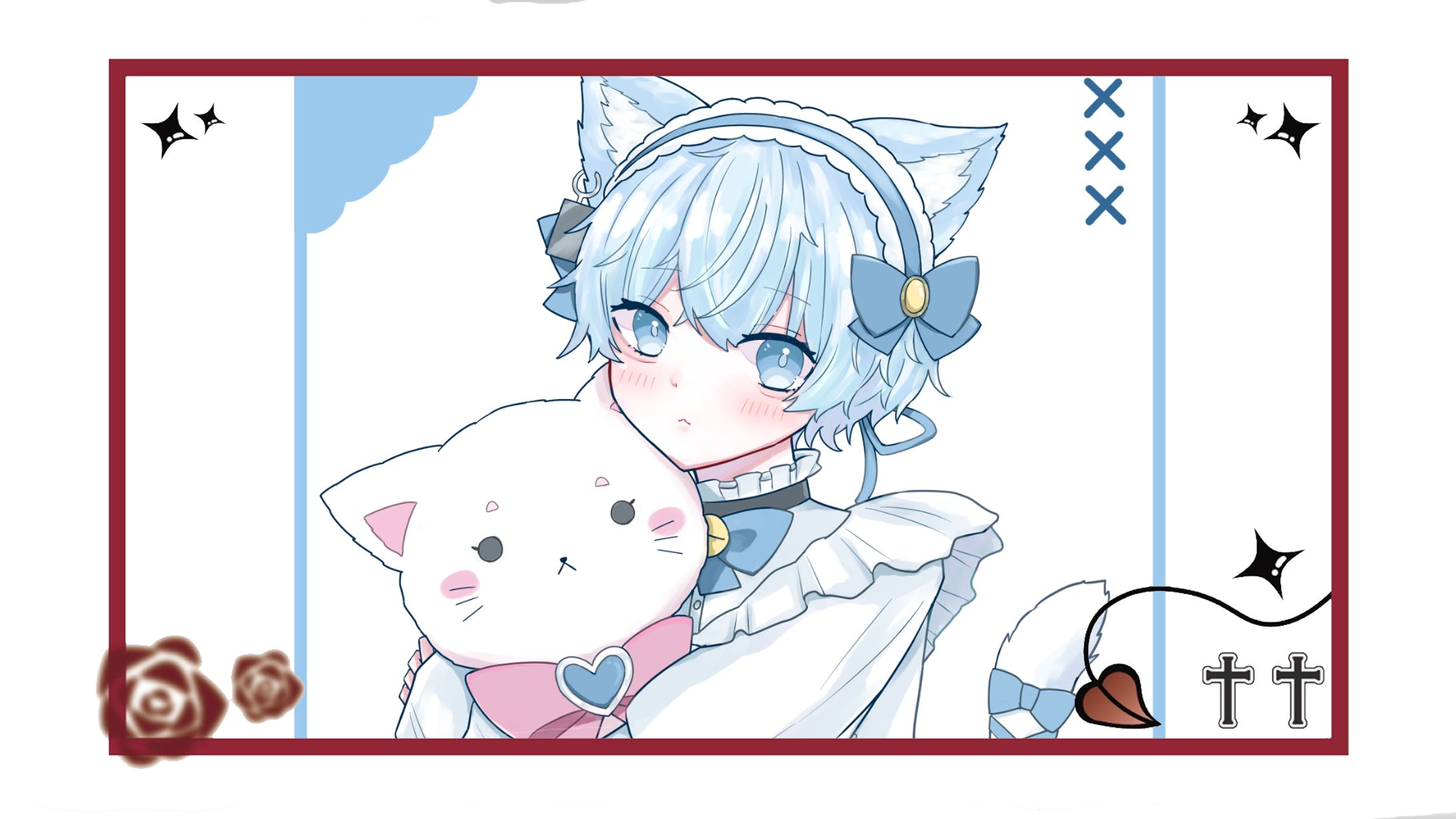 Vtuber　等身イラスト　衣装デザイン-1