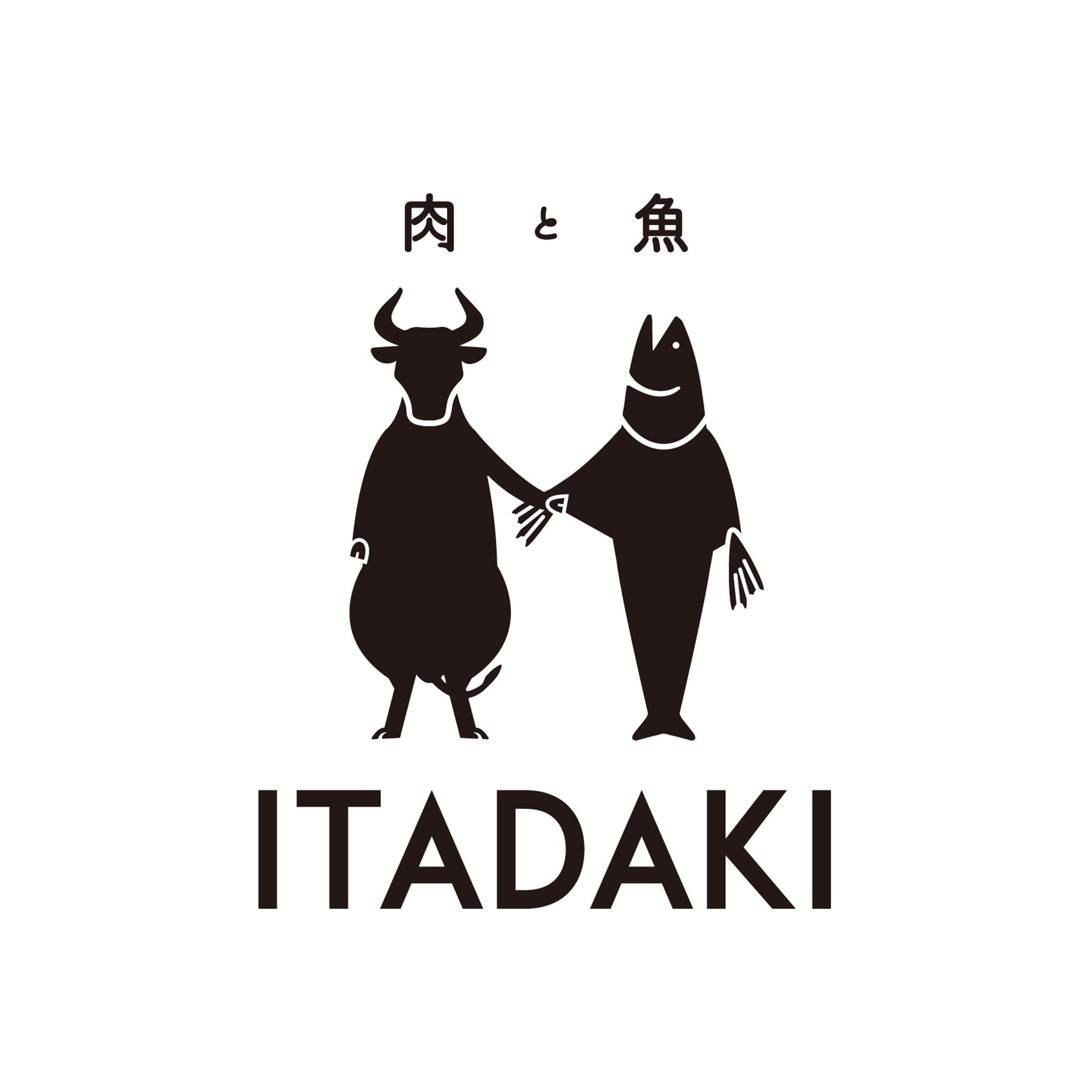 肉と魚ITADAKIのロゴ-1