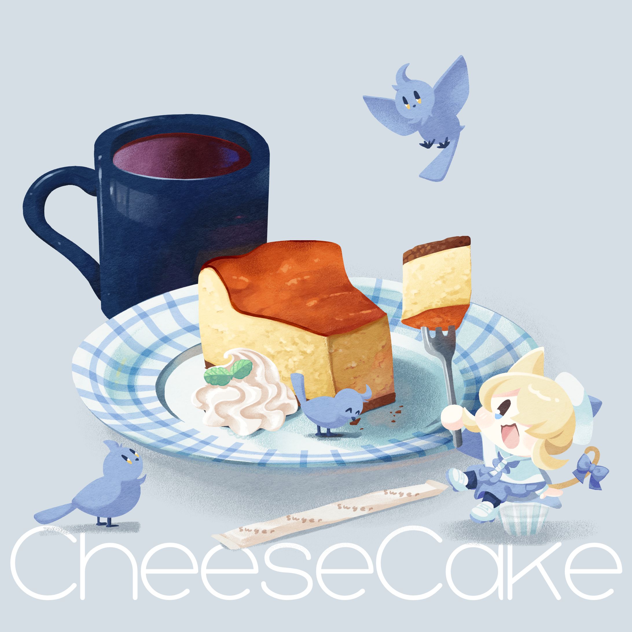 チーズケーキイラスト-1