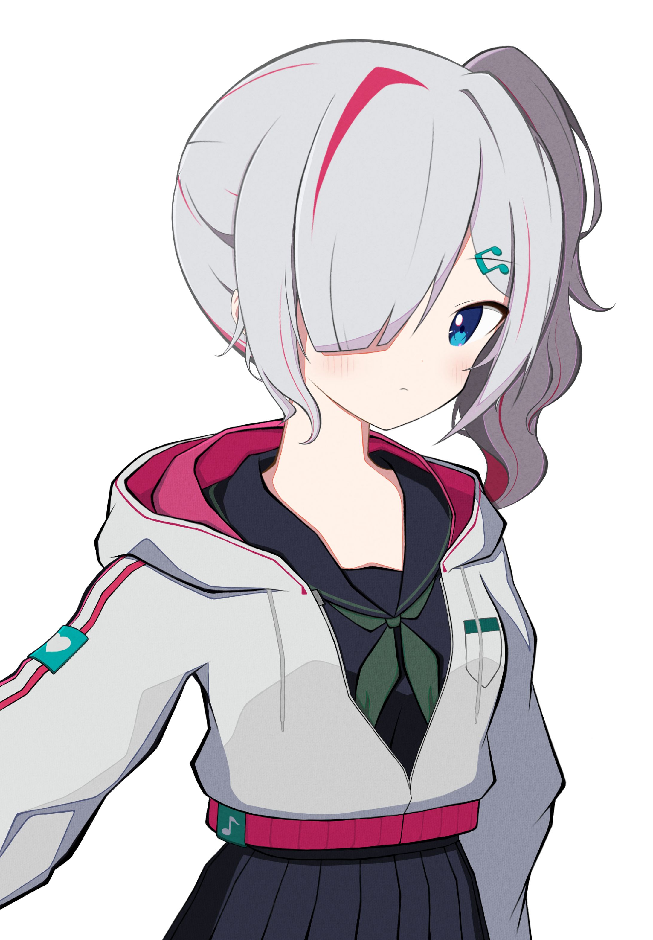 サイドテール女の子-1