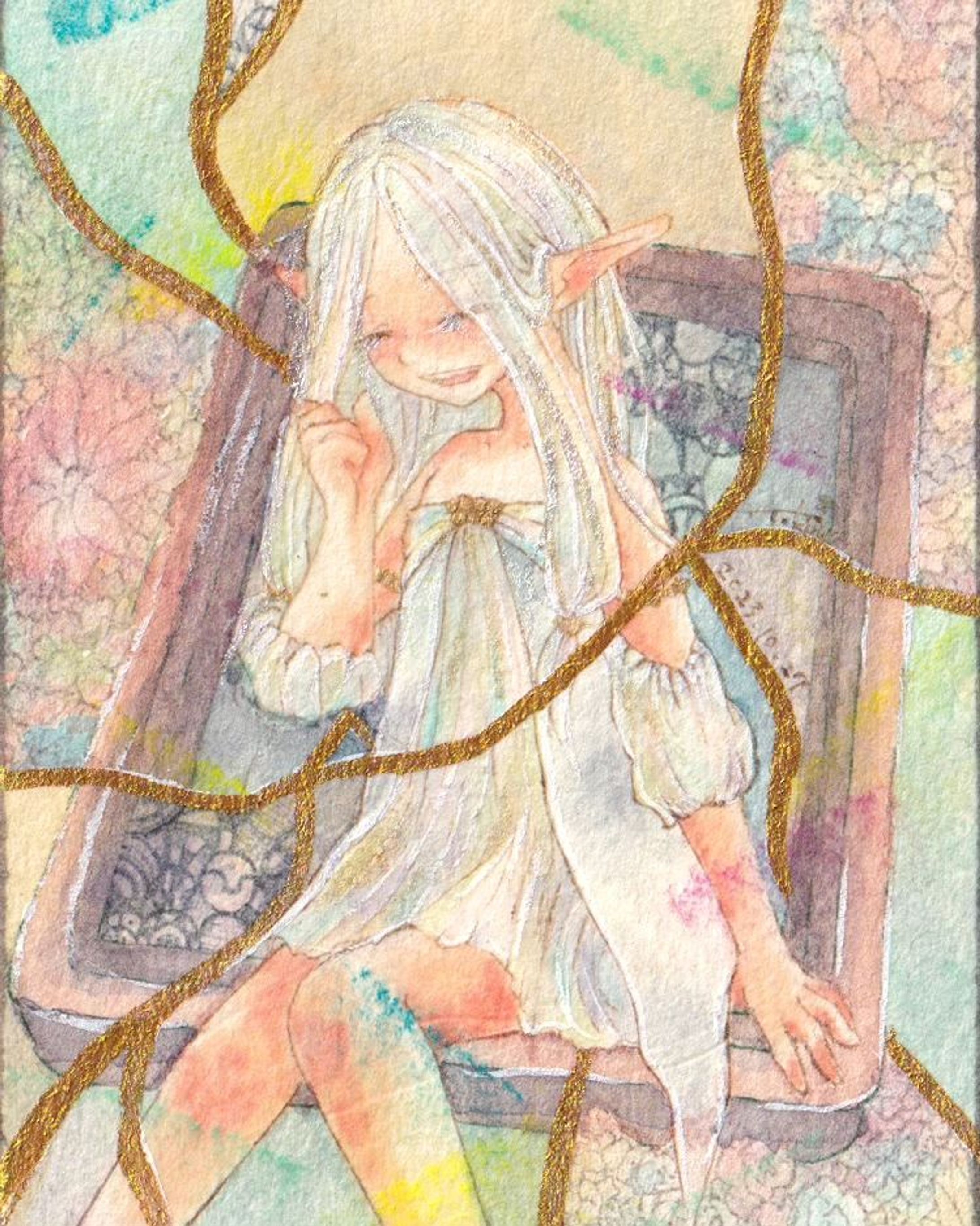 額を抜け出して

ATCサイズのカラーちゃんです。

#atc 
#アナログイラスト #art-1