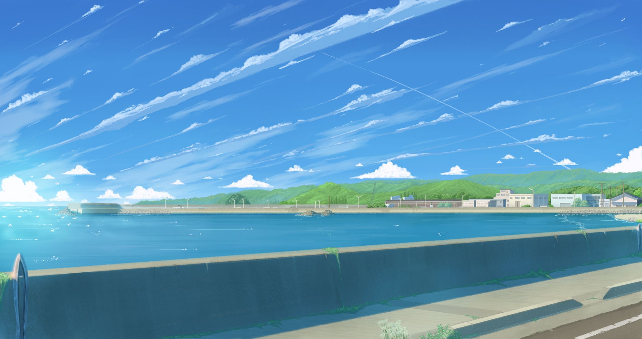 illust - sky and sea-1