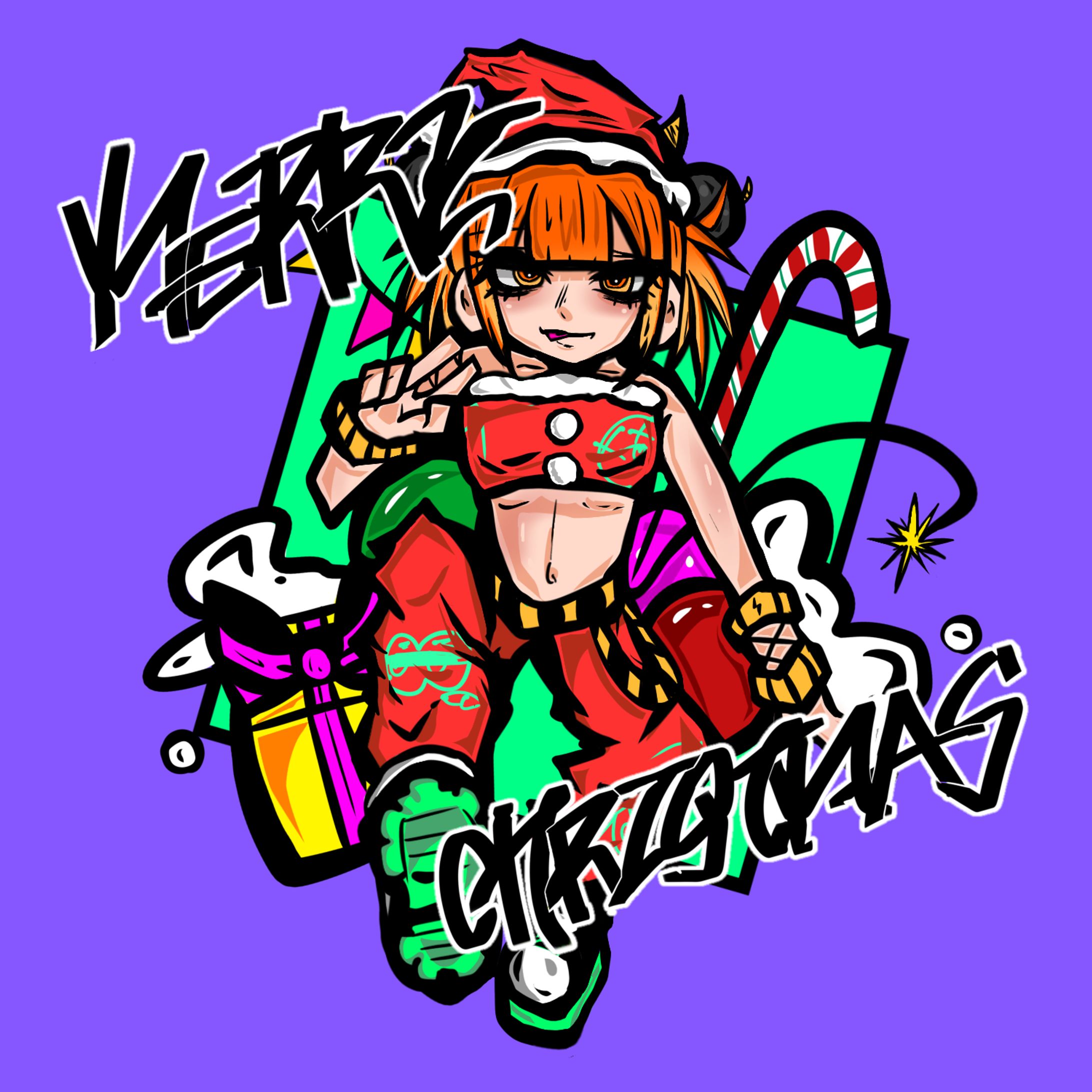 いわっち様 クリスマスイラスト-1