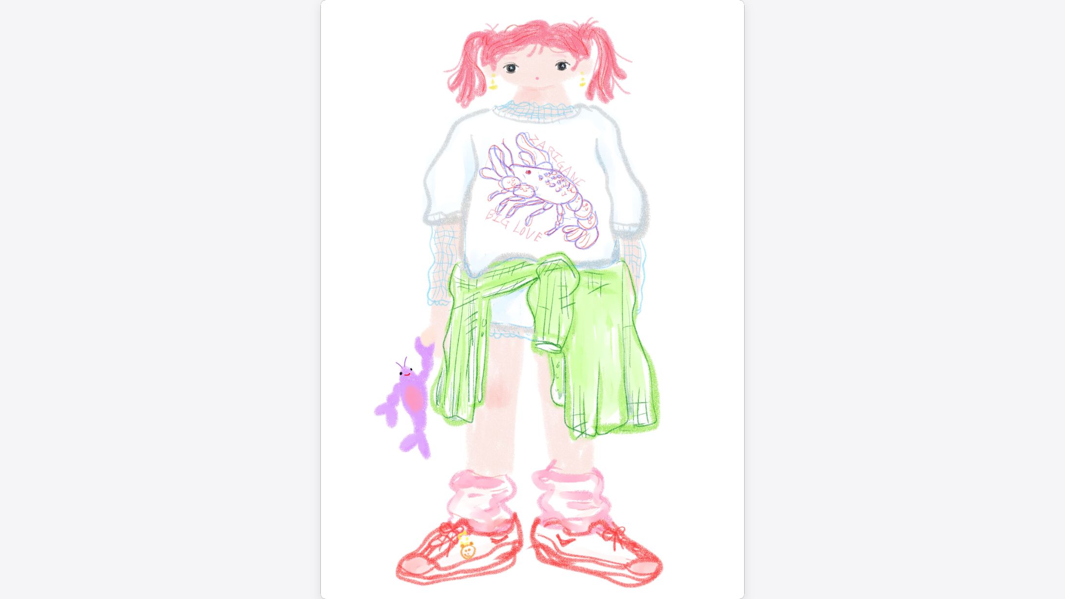 ザリガニTシャツ-1