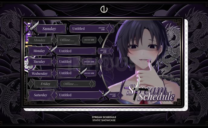 Stream Schedule Designs