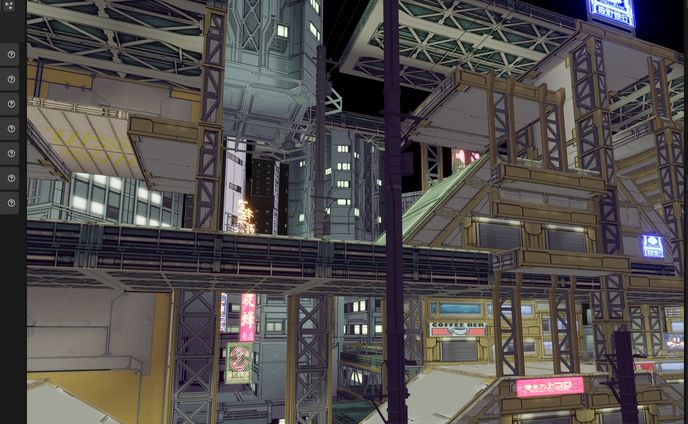 横アクションゲームのNPR表現プロト