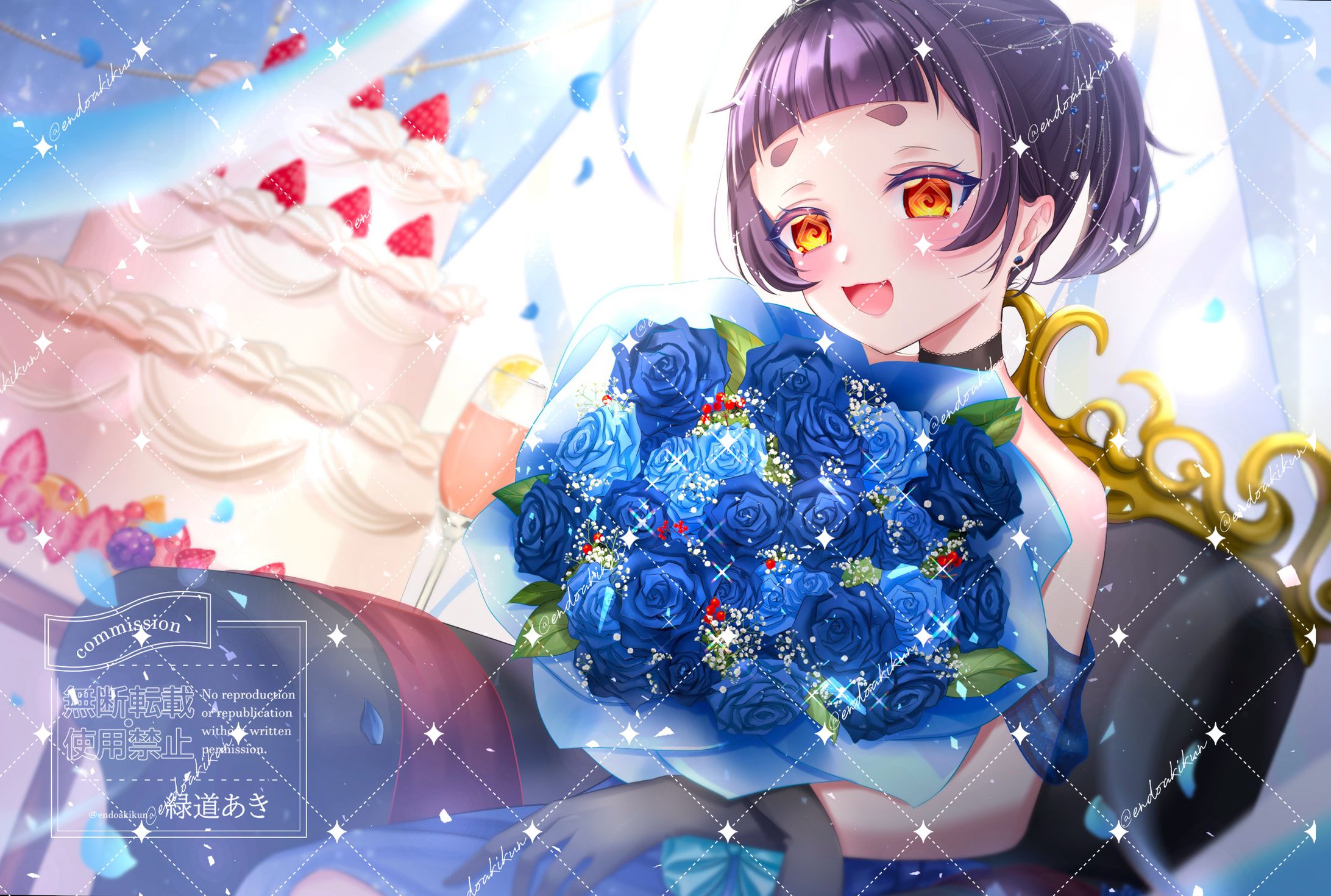 青神柚希様　一枚絵-1