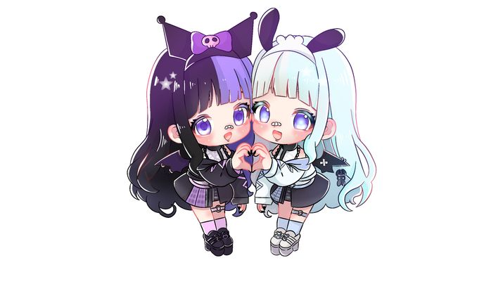 ペア画SDイラスト【ご依頼】