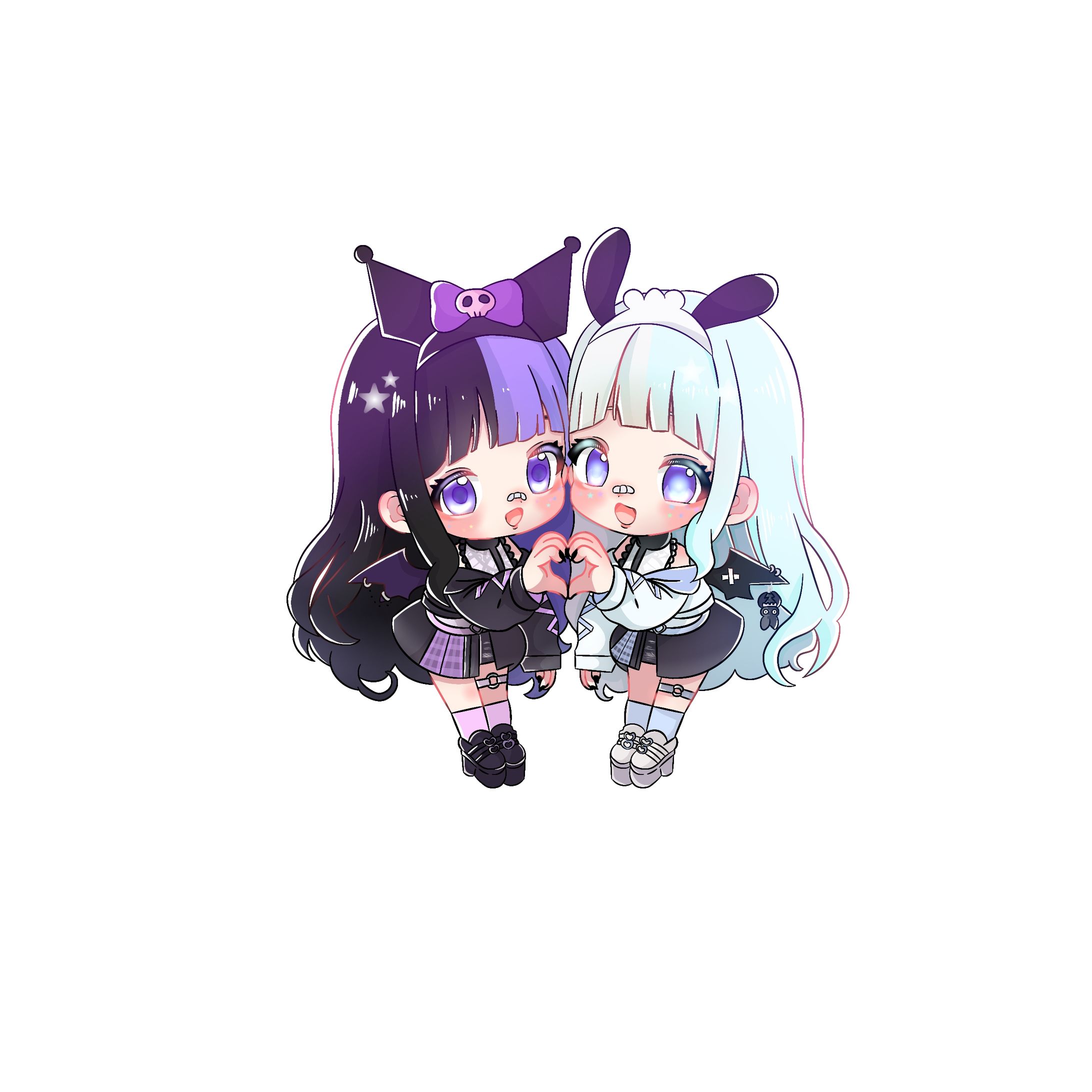 ペア画SDイラスト【ご依頼】-1