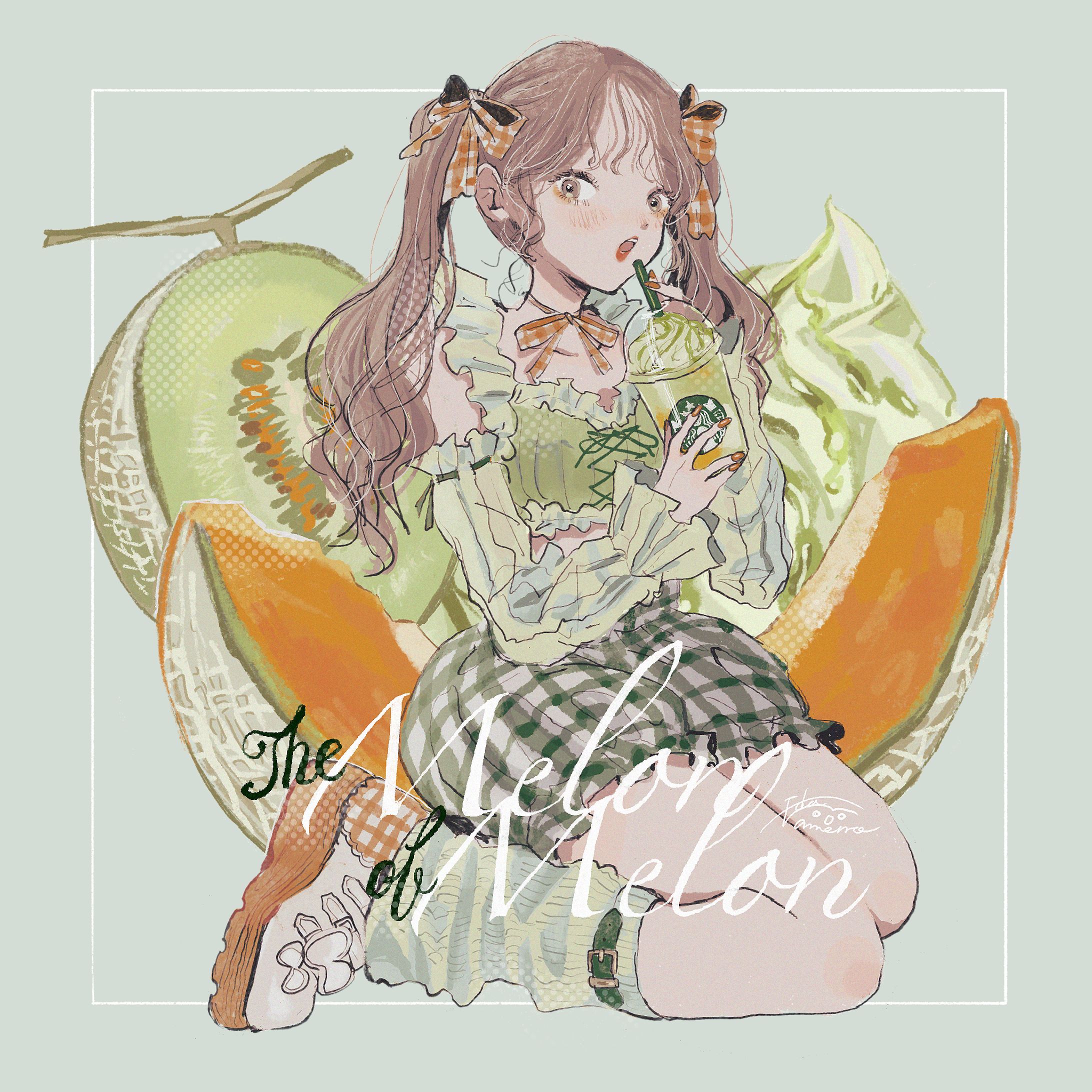 【自主制作】メロンフラペチーノの女の子-1