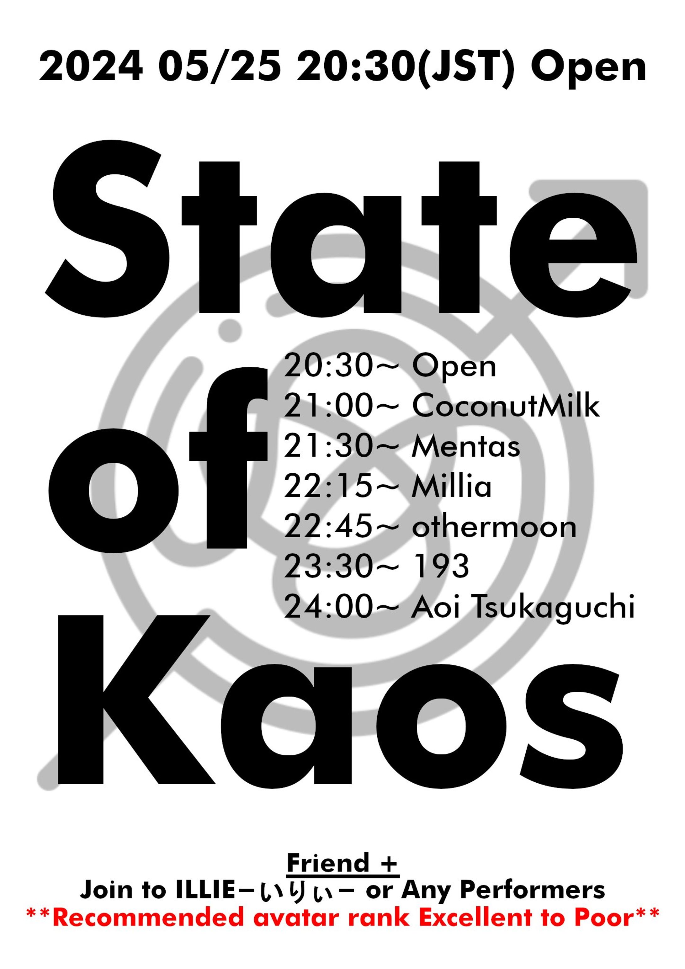 State of Kaos　出演-1