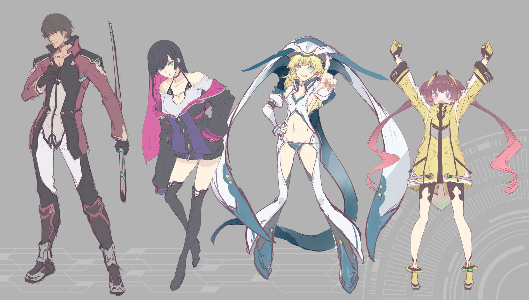 オリジナルキャラクター ラフイラスト1-1