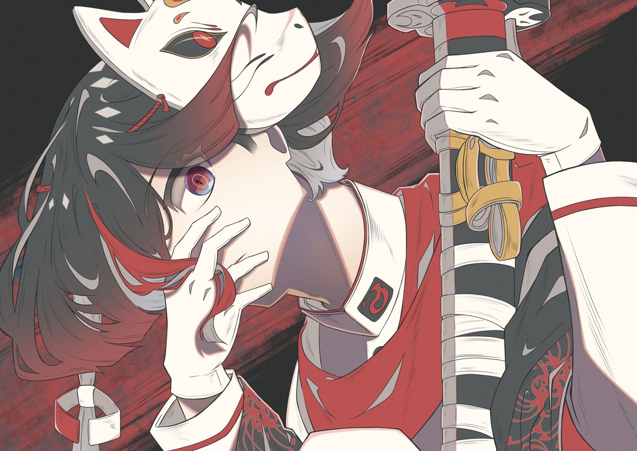 妖
#illustration#originalcharacter #イラスト#創作#狐#刀-1