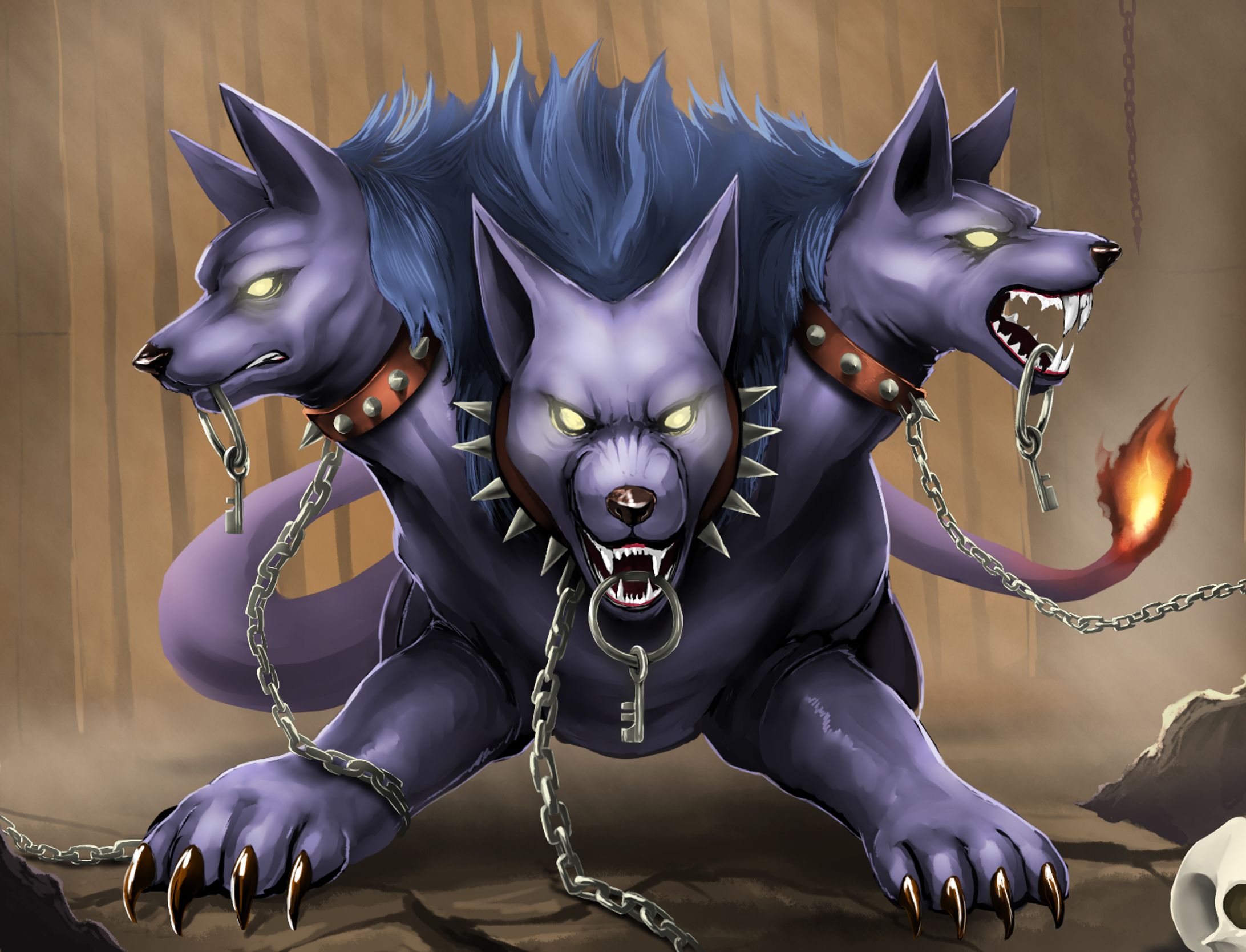 「すばる舎様：モンスター図鑑」ケルベロス-1