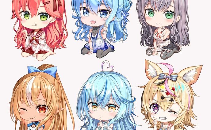 hololiveくじ～ホロライフ～りぴーと！SDイラスト
