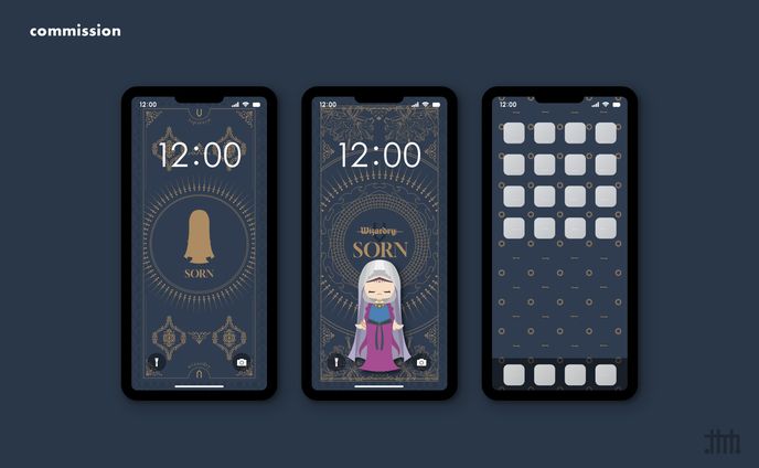【skeb】災いの魔女ソーン様 スマホ壁紙