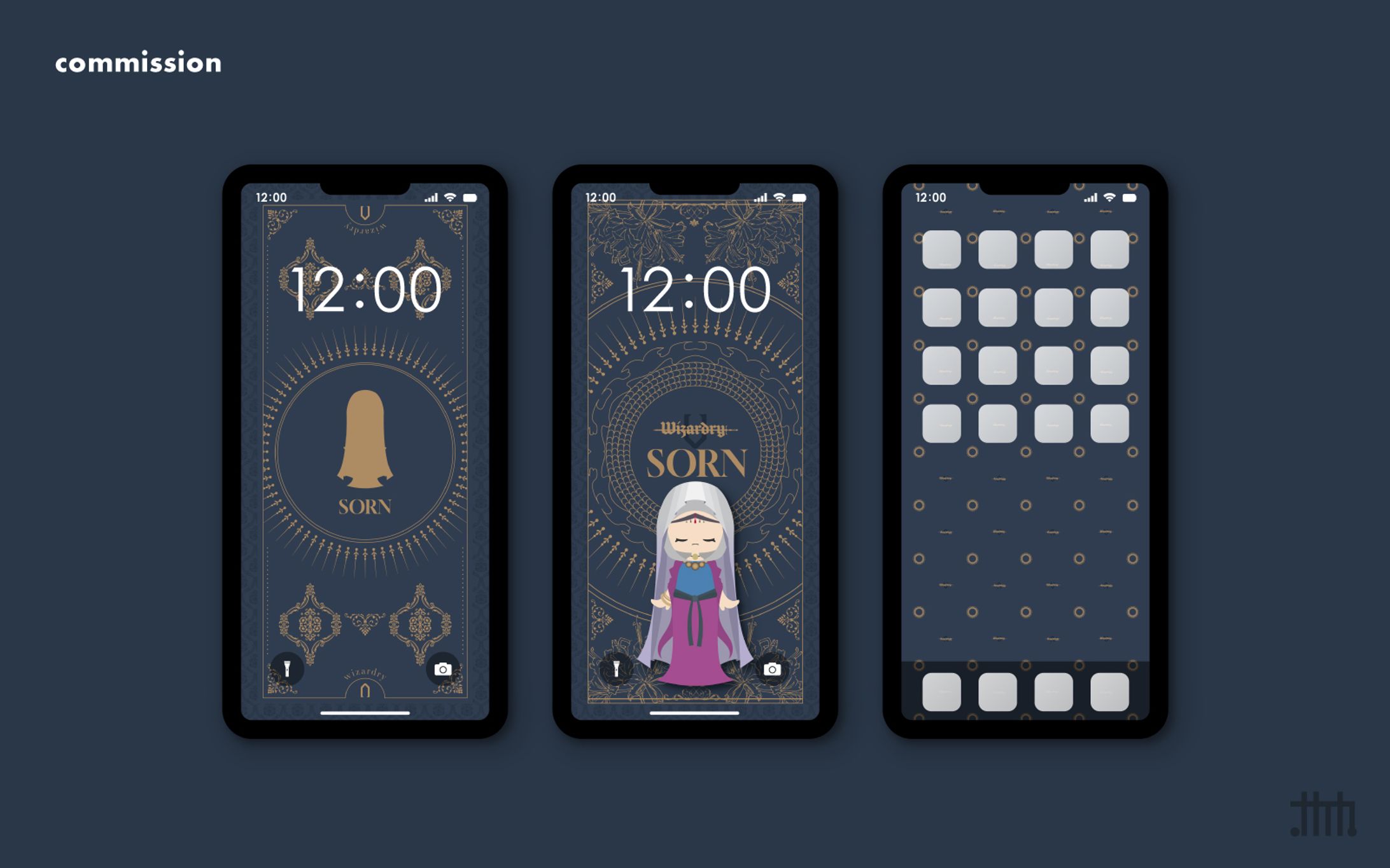 【skeb】災いの魔女ソーン様 スマホ壁紙-1