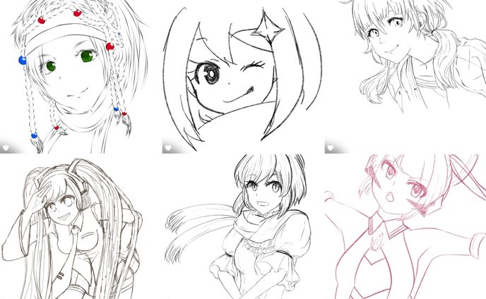 模写、ギャラリーで取材