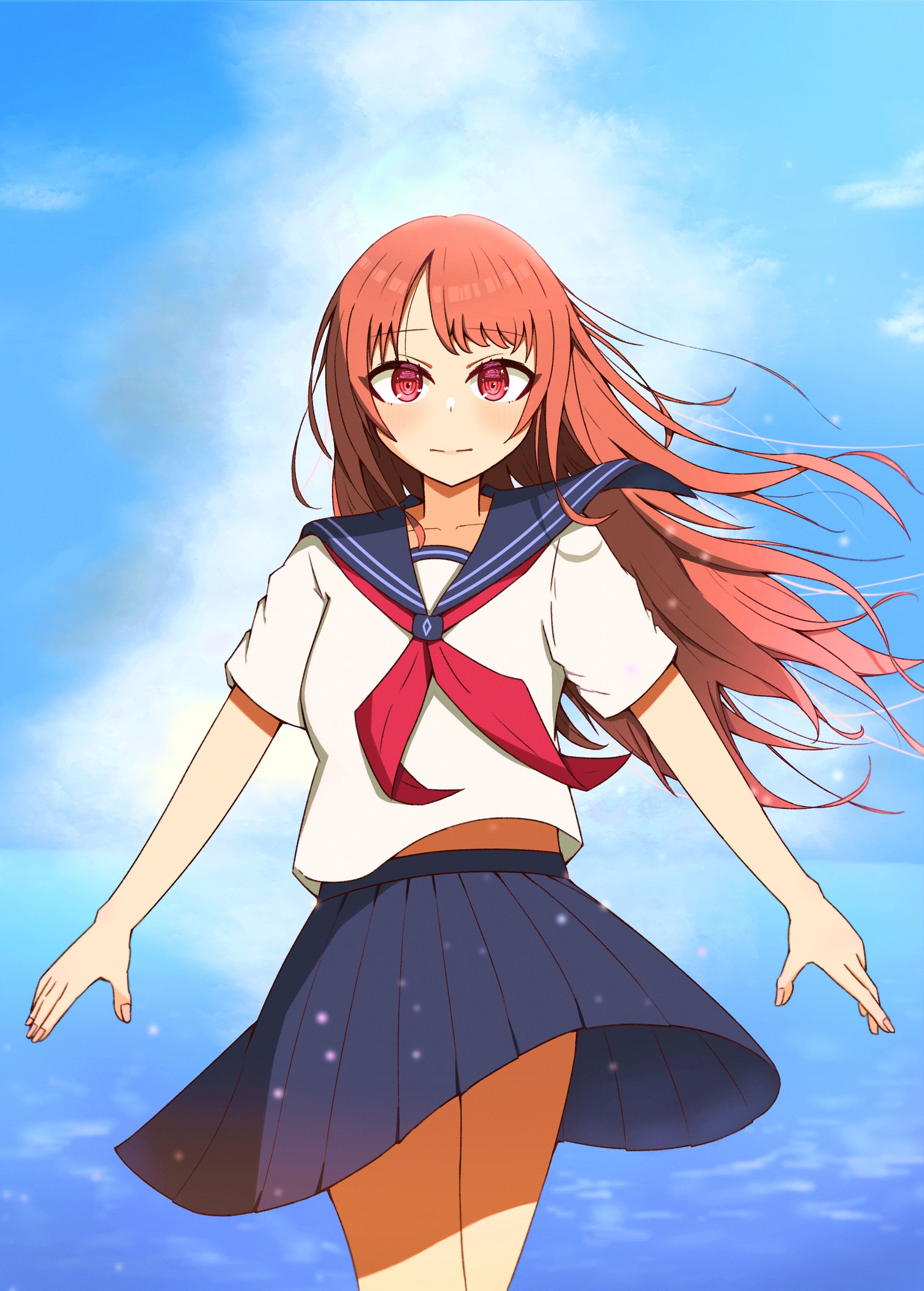 海辺の女の子-1