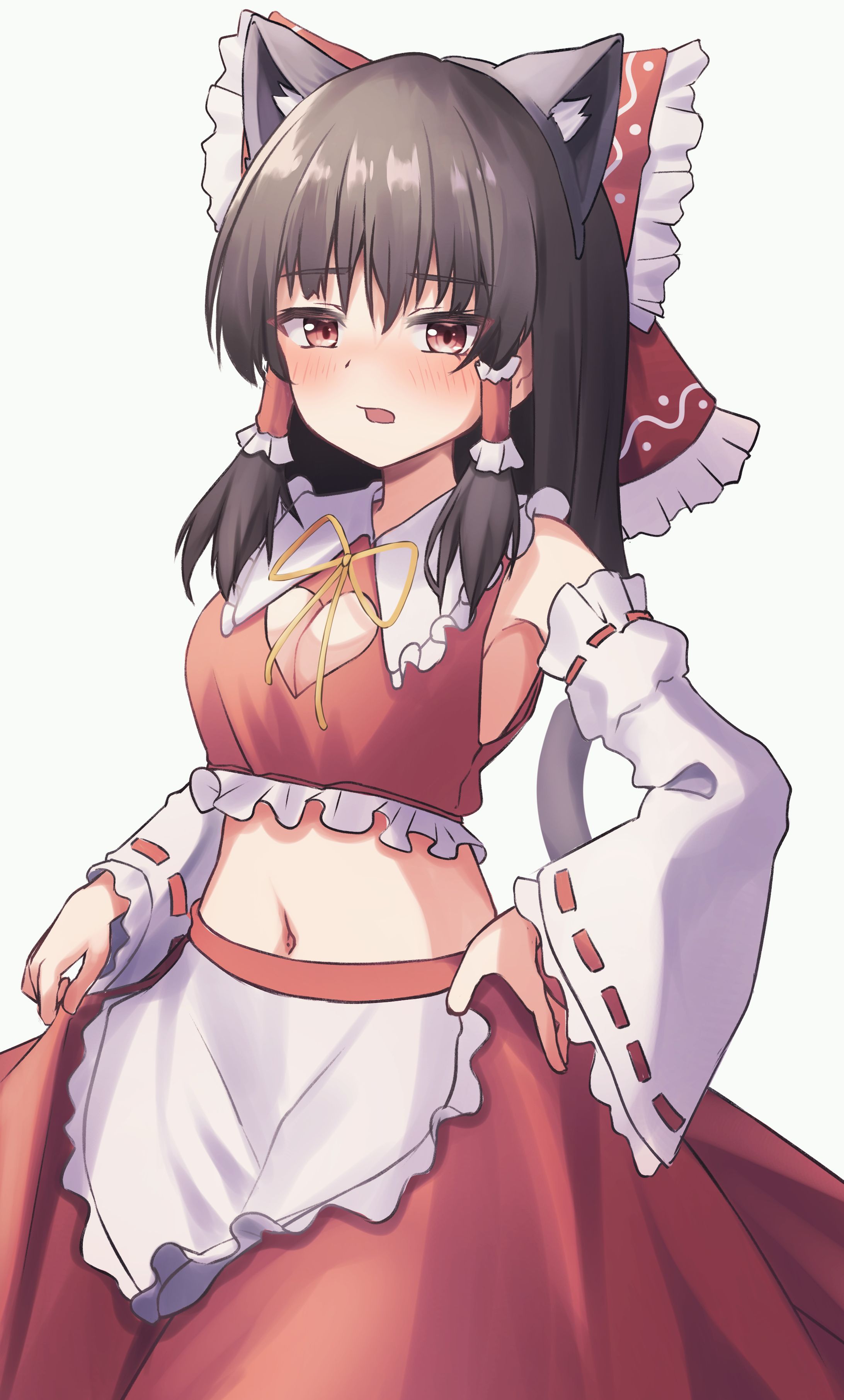 猫耳メイド（？）風霊夢さん-1