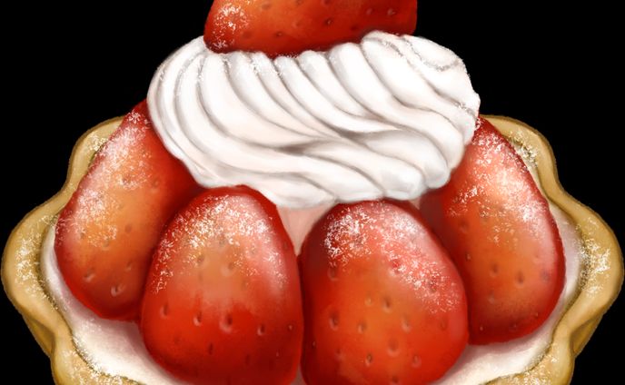 イチゴのタルトケーキ