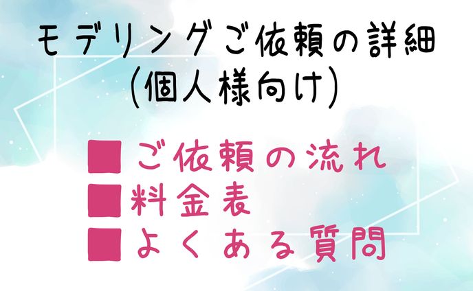 依頼品、モデリング