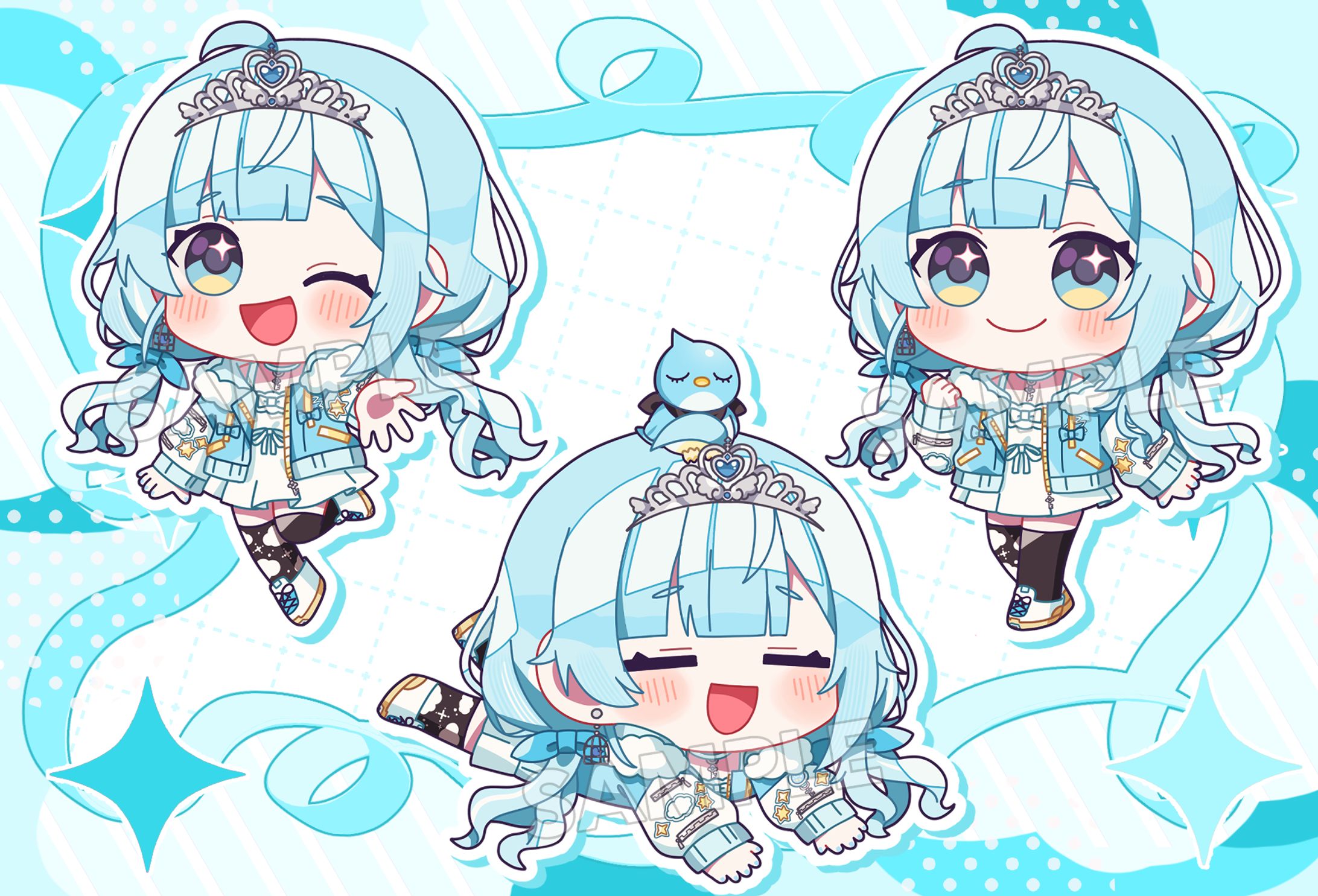 すずみあ 七乃羽すず様 ミニキャライラスト-1