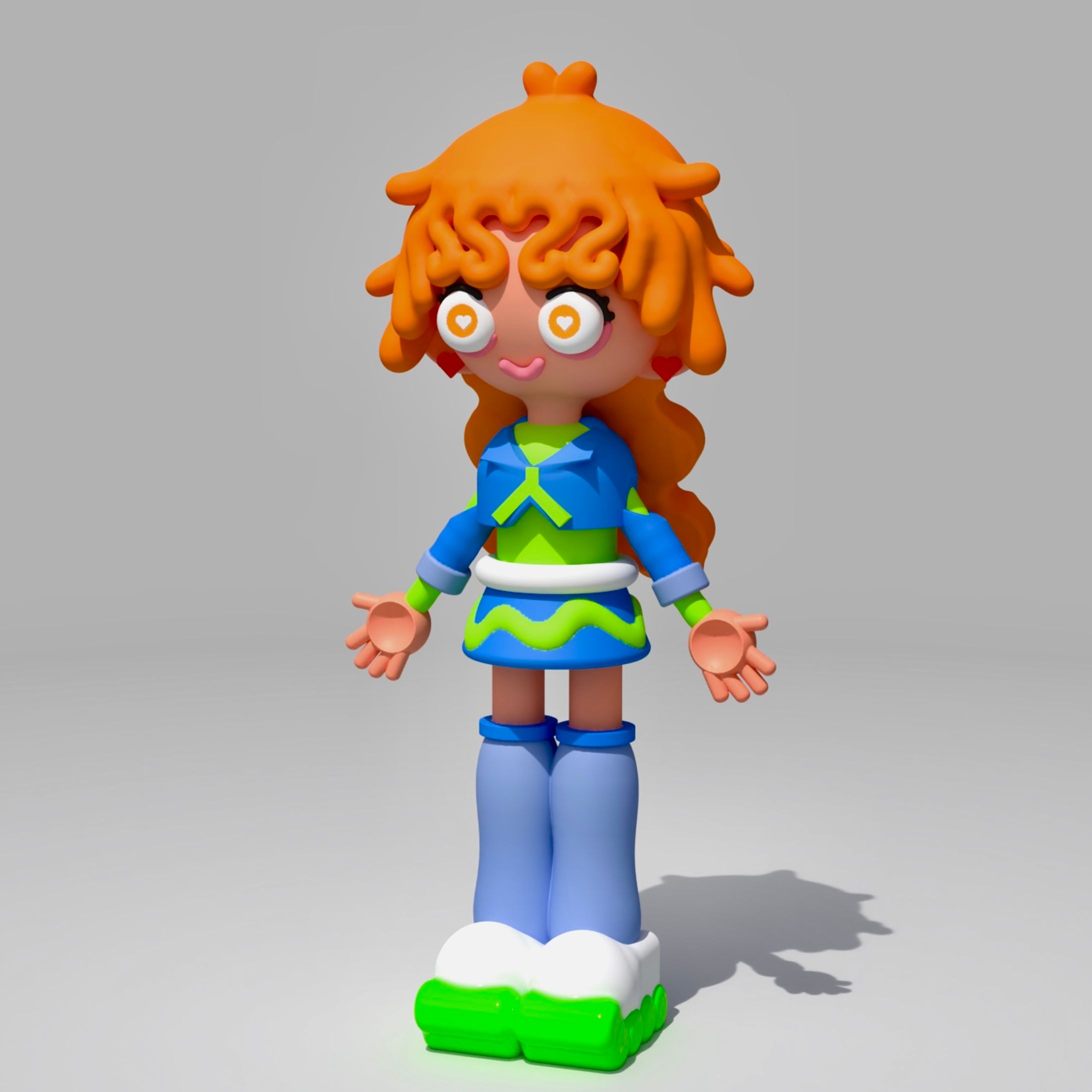 クレイフィギュア風3Dアート-1
